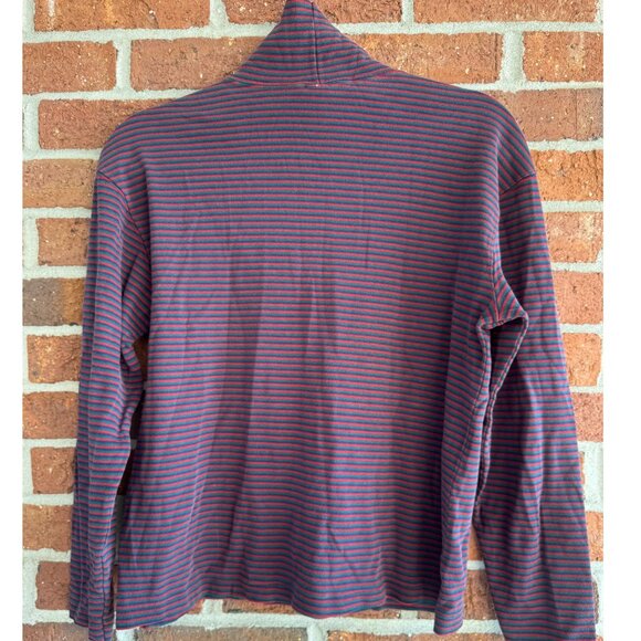 Vintage Lands’ End Stripe Cotton Turtleneck M - Picture 4 of 7